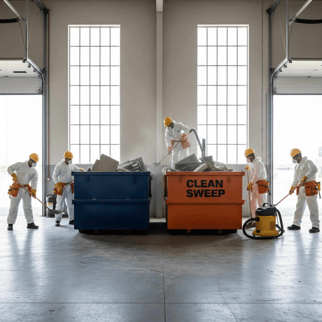 Organized cleanup and debris removal